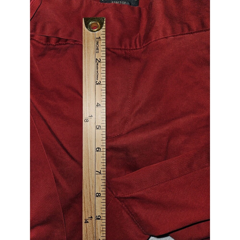 Banana Republic Capri Pants Women's 10 Wide Leg Red Self Tie Casual Workwear - Picture 4 of 10